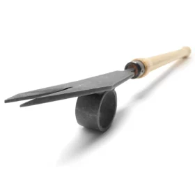 1361 - Nezāļu pļāvēja ar dzelzs gredzenu - 48 cm pelnu pogas rokturis