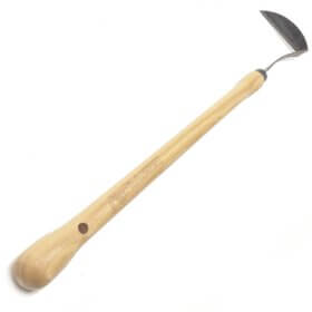 1734 - Japāņu sirpveida kaplis labās rokas rokām - 48 cm oša pogas rokturis