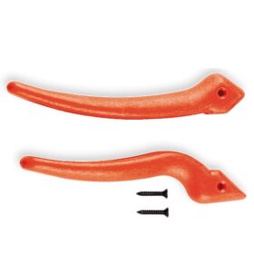 Original Löwe - Rezerves daļas - 1 plastmasas rokturu pāris rokturiem ar roktura formu 07 (izliekts uz iekšu) - Nr. 6.004/07